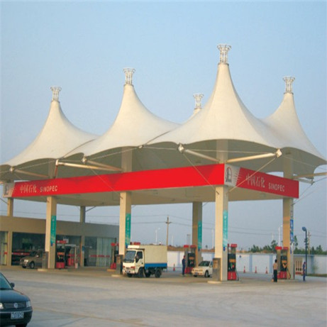 JY001 gas station canopy steel membrane structure