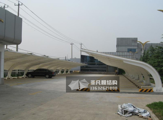 TC006 membrane structure parking shed