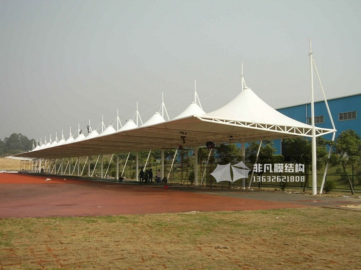 TC008 膜结构停车棚 圆管桁架结构