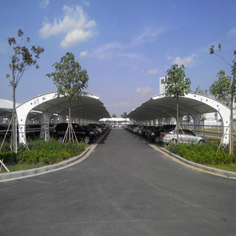 TC010 membrane structure parking shed