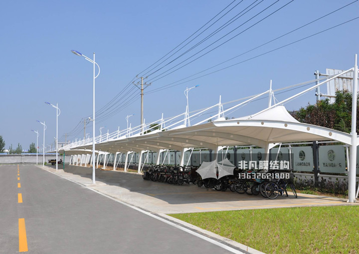 TC012 membrane structure parking shed hanging cap type