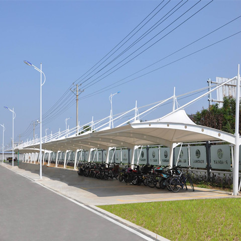 TC012 membrane structure parking shed hanging cap type