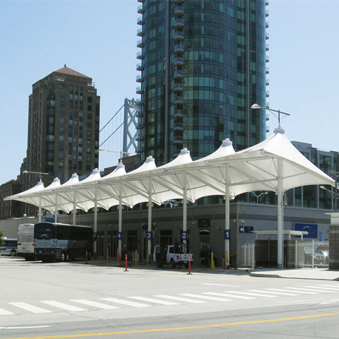 JY001 gas station parking shed membrane structure