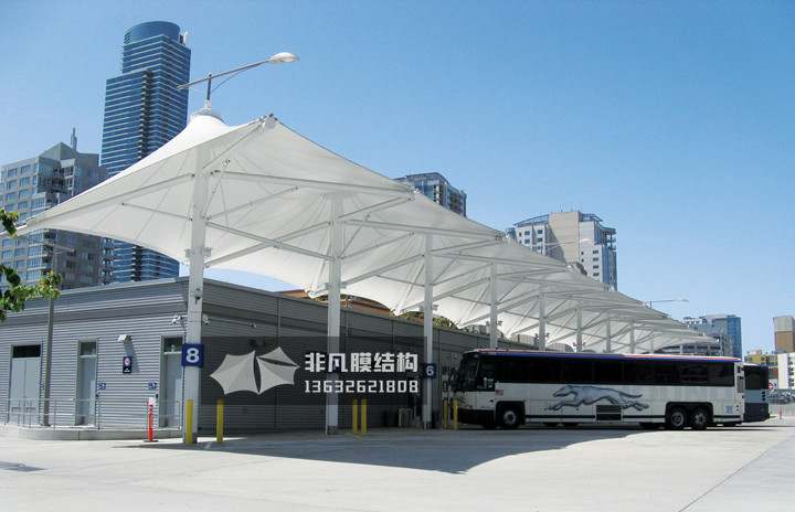 JY001 gas station parking shed membrane structure