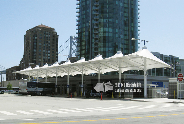 JY001 gas station parking shed membrane structure
