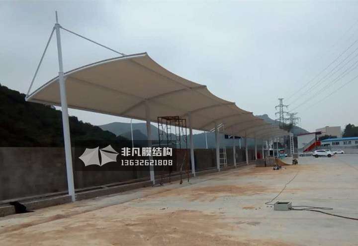 TC016 充电桩膜结构雨棚