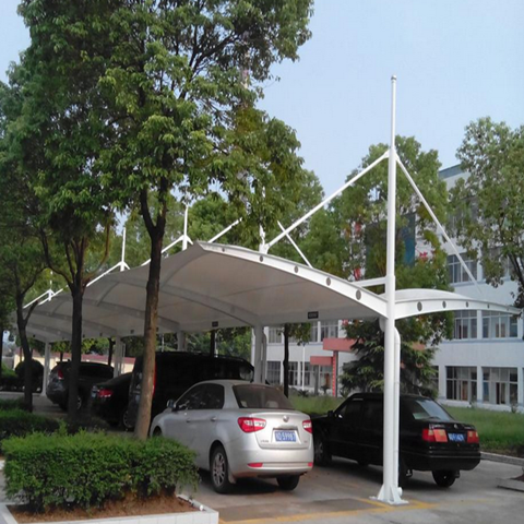 TC017 membrane structure parking shed