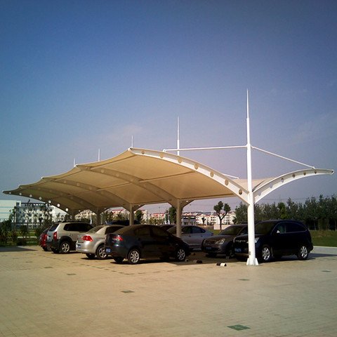 TC018 membrane structure parking shed