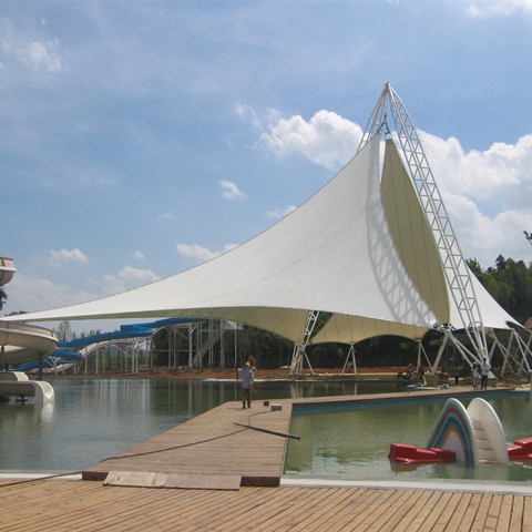 JG010 membrane structure canopy landscape