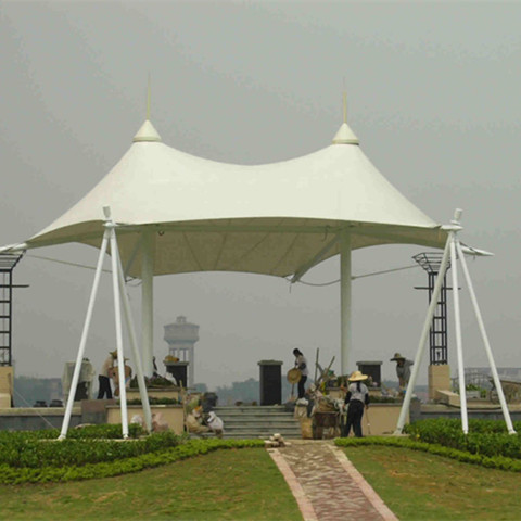 JG017 square pier landscape membrane structure canopy