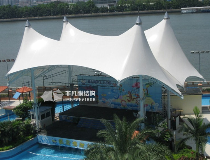 WT007 舞台景观膜结构 黄金海岸水上乐园