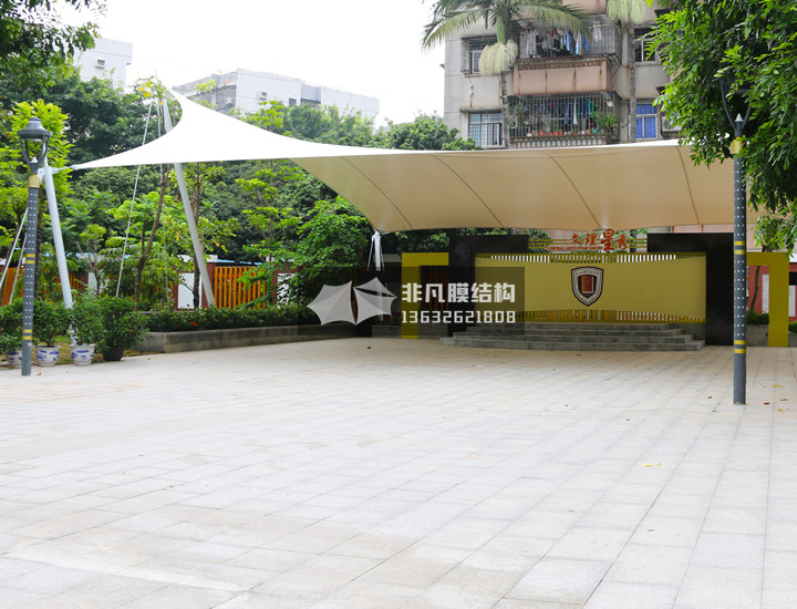 WT011 舞台膜结构雨棚 深圳文理学校 