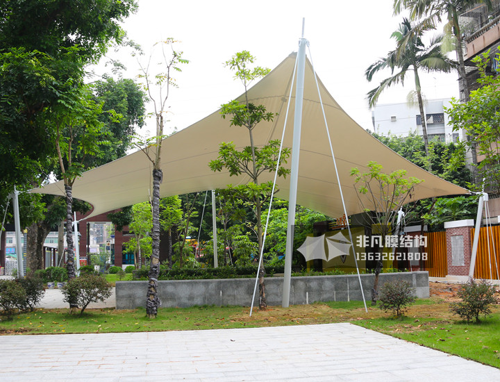 WT011 舞台膜结构雨棚 深圳文理学校 