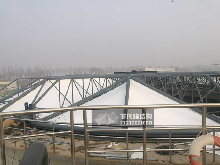 WS001 Membrane structure of sewage pool facilities