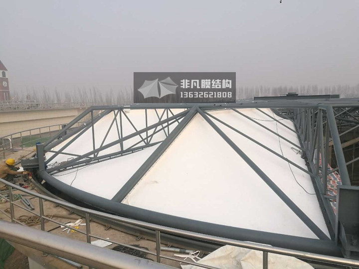 WS001 Membrane structure of sewage pool facilities