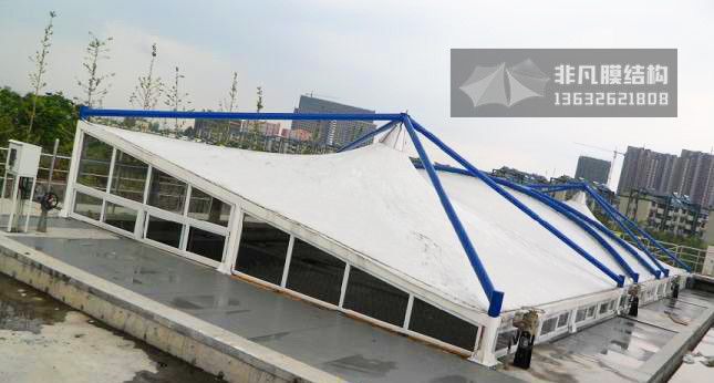 WS002 Membrane structure of sewage pool facilities