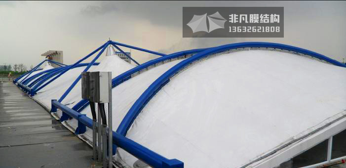 WS002 Membrane structure of sewage pool facilities