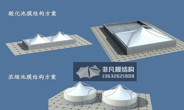 ZQ001 Membrane structure of biogas pool facilities
