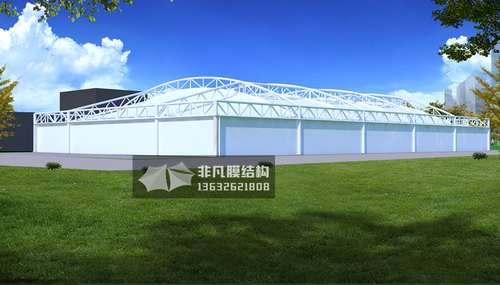 WS006 Sewage pool facilities of membrane structure
