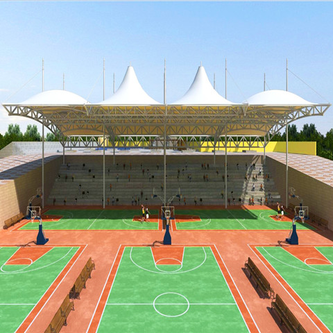 KT009 sports stand membrane structure