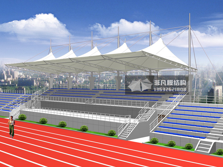 KT021 sports stand membrane structure