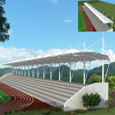 KT022 sports stand membrane structure