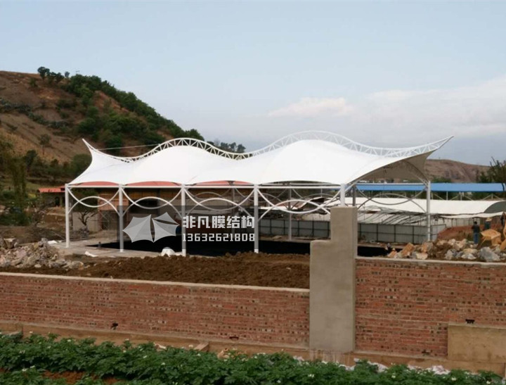 YC001 membrane structure canopy swimming pool