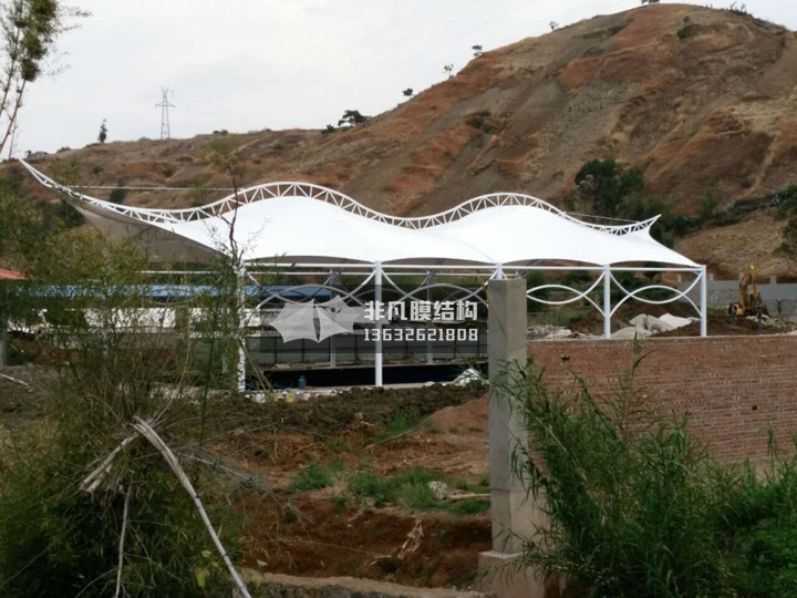 YC001 membrane structure canopy swimming pool