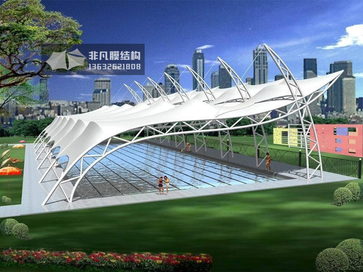 YC002 membrane structure canopy swimming pool