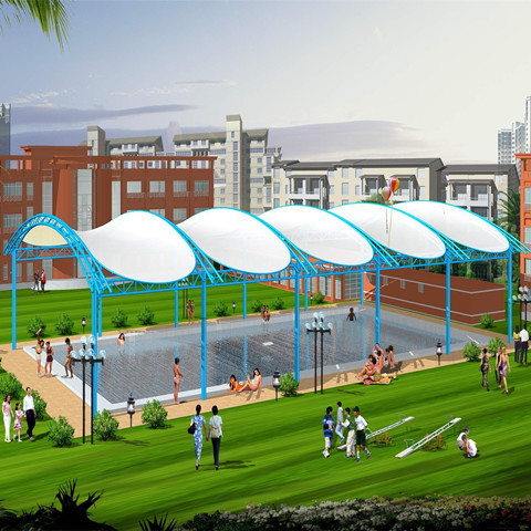 YC004 membrane structure canopy swimming pool