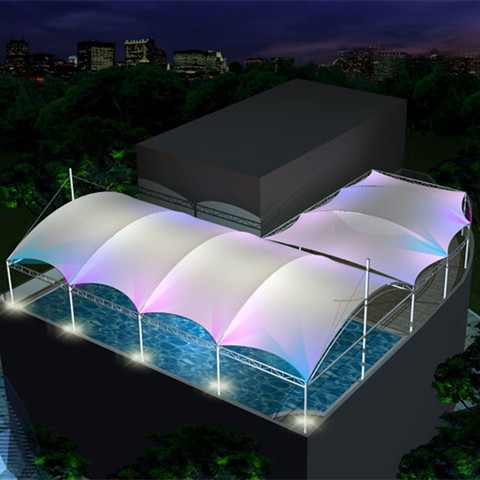 YC005 membrane structure canopy swimming pool