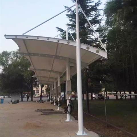 TC023 charging pile membrane structure parking shed