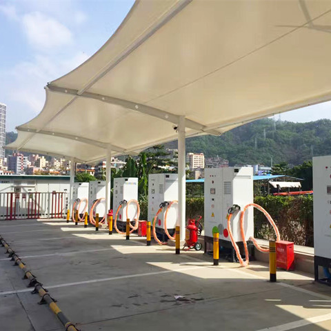 TC024 charging pile membrane structure parking shed