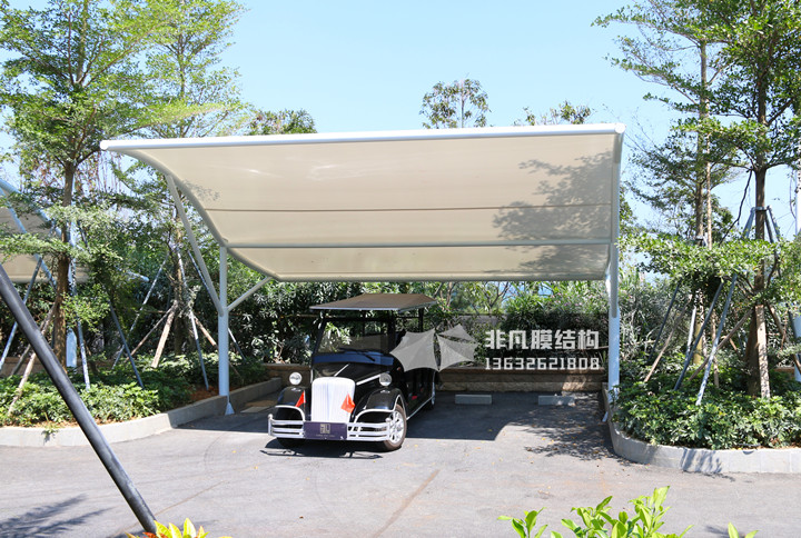 TC025 膜结构停车棚 深圳大鹏龙岐湾