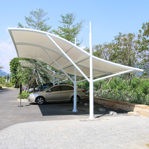 TC025 membrane structure parking shed