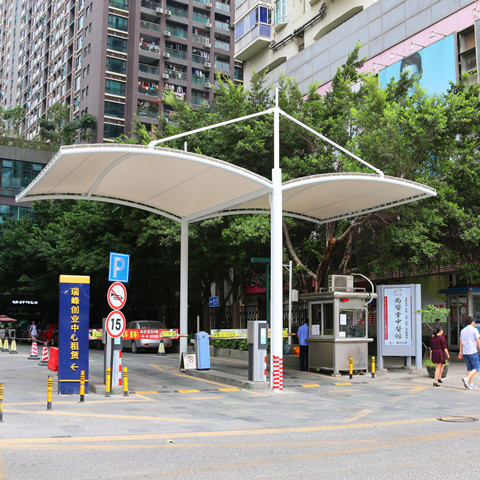 GT008 岗亭膜结构雨棚 深圳南山区万象新园