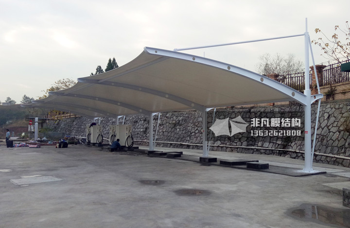 TC030 charging pile membrane structure canopy