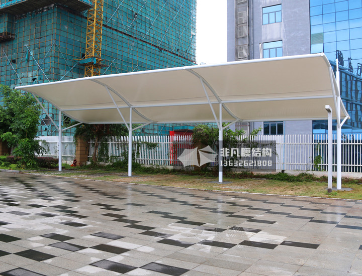 TC034 membrane structure parking shed
