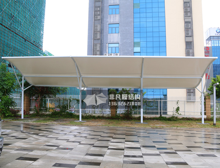 TC034 membrane structure parking shed