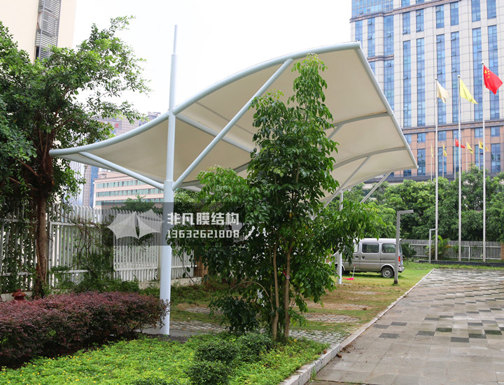 TC034 membrane structure parking shed