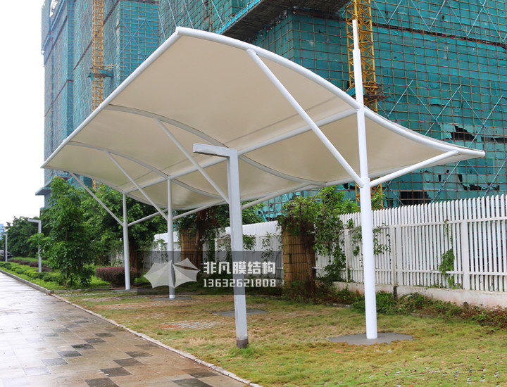 TC034 membrane structure parking shed