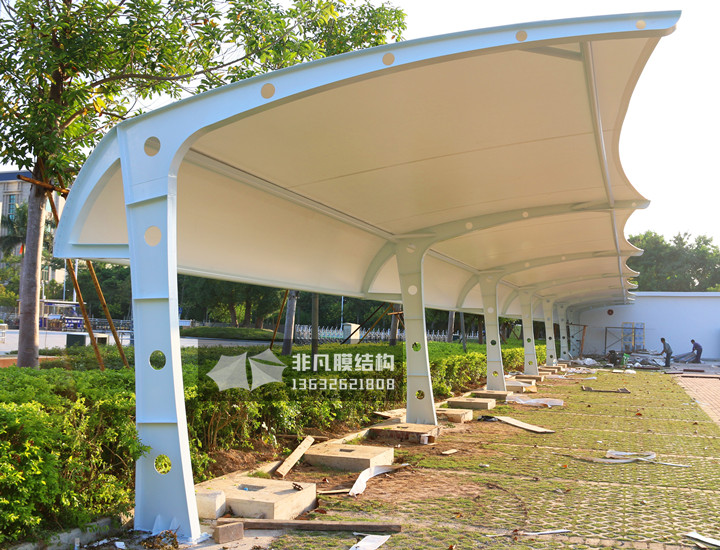 TC035 充电站膜结构雨棚 深圳坪山体育馆