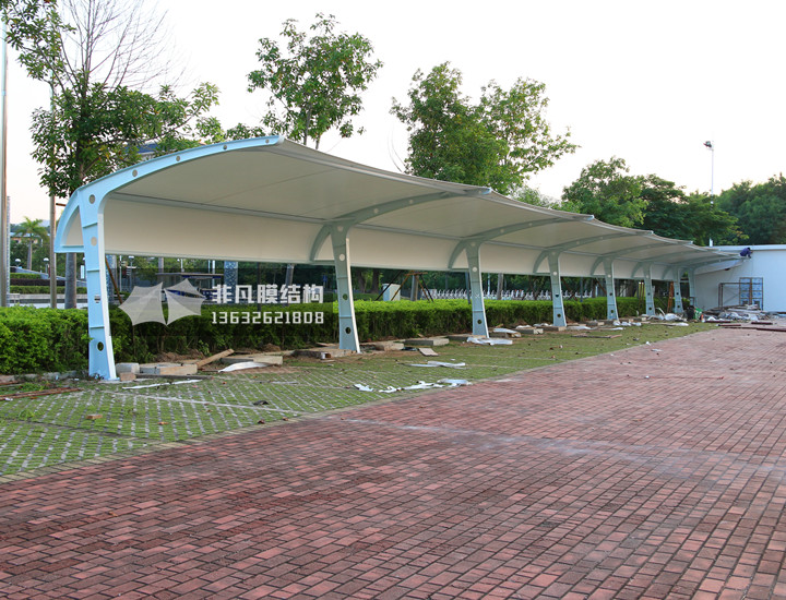 TC035 充电站膜结构雨棚 深圳坪山体育馆