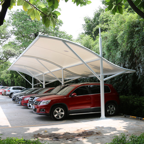 TC036 membrane structure parking shed