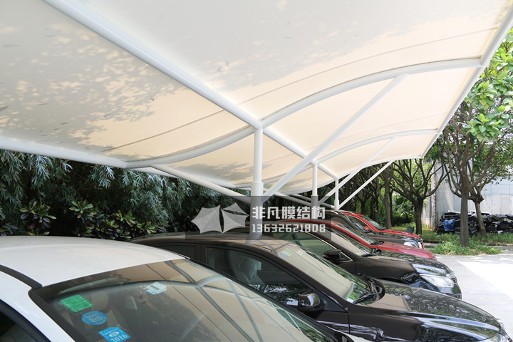 TC036 membrane structure parking shed
