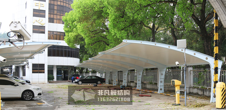 TC037 membrane structure parking shed