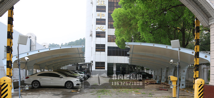 TC037 membrane structure parking shed