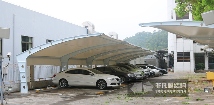TC037 membrane structure parking shed