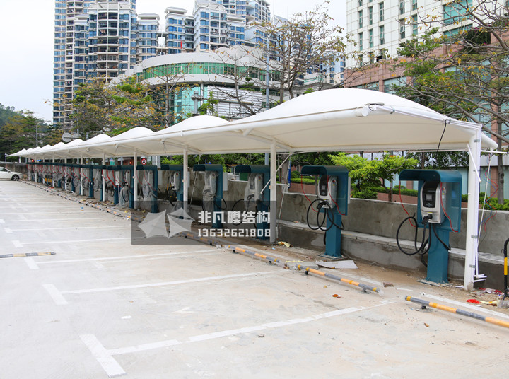 TC038 charging station of membrane structure canopy