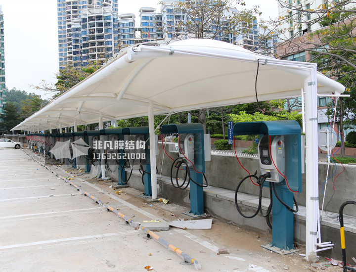 TC038 charging station of membrane structure canopy